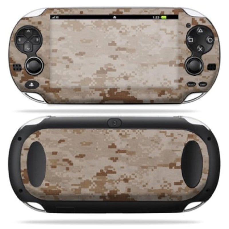 غلاف MightySkins متوافق مع PS Vita PSVITA بلاي ستيشن فيتا المحمولة ملصق جلد تمويه صحراوي